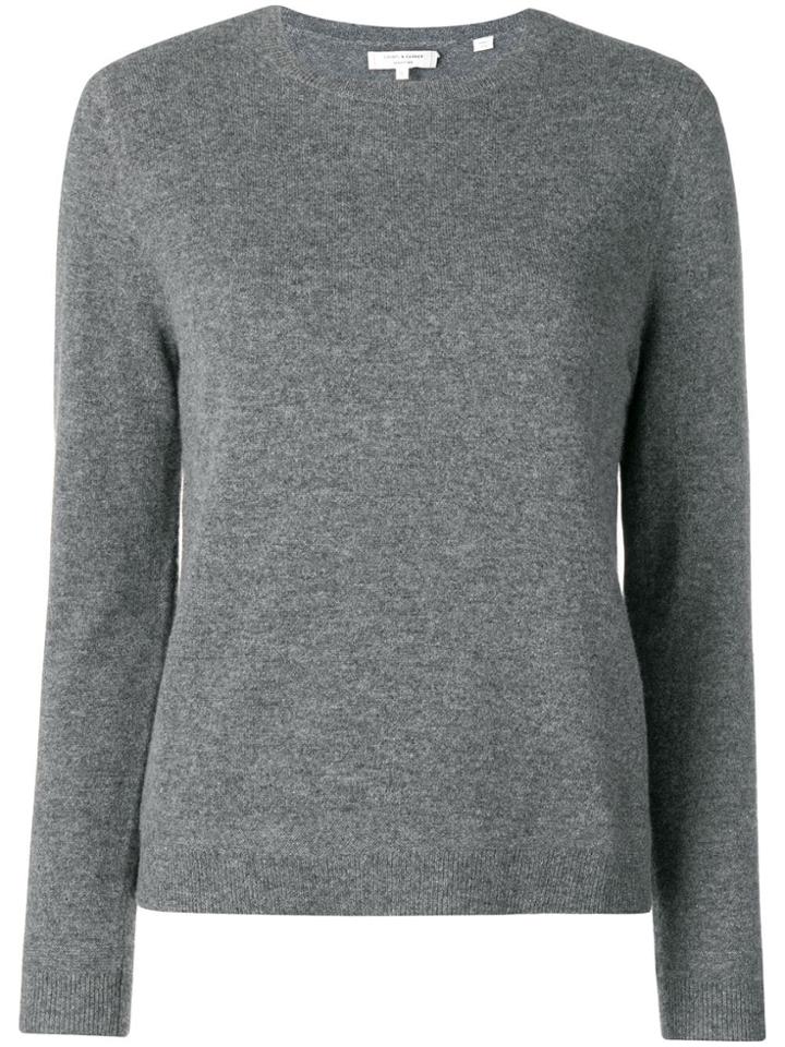 Chinti & Parker Fitted Cashmere Sweater - Grey