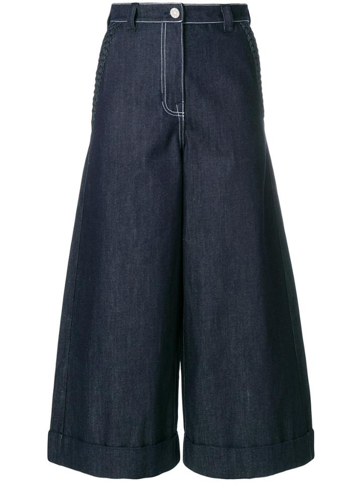 House Of Holland Wide Leg Trousers - Blue