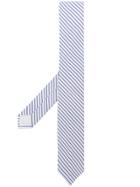 Msgm Diagonal Striped Tie - White