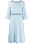Goat Islay Bead Embellished Dress - Blue