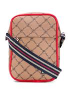 Fila All-over Logo Messenger Bag - Brown