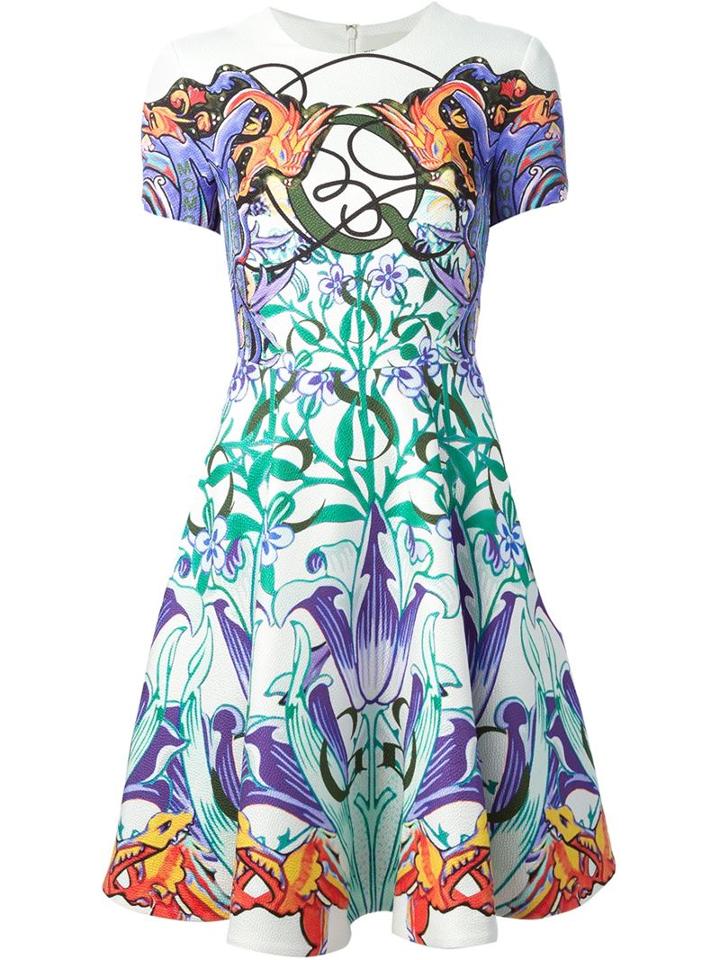 Mary Katrantzou 'ponte' Dress, Women's, Size: 10, Silk/cotton