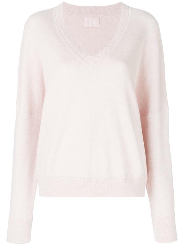 Zadig & Voltaire V-neck Sweater - Pink & Purple