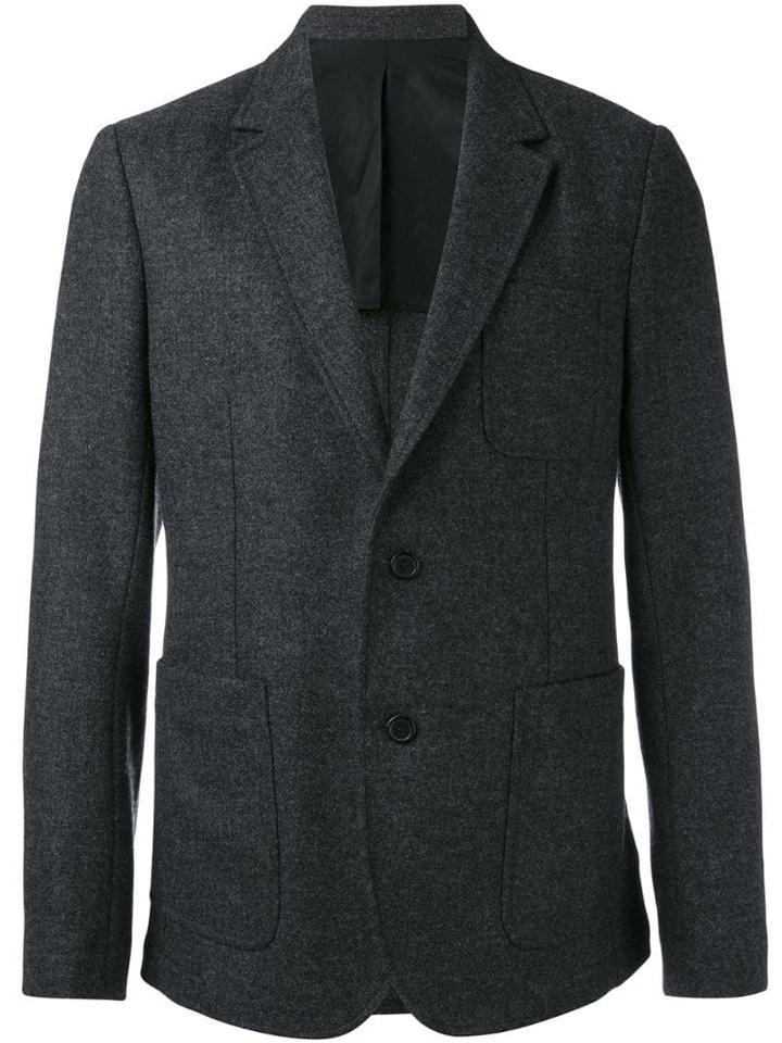 Ami Paris Half-lined Two Button Jacket - Grey