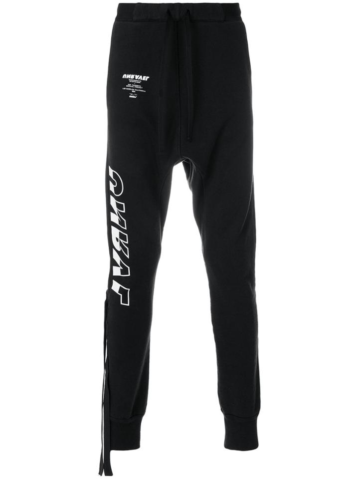 Unravel Project Low-rise Sweat Pants - Black