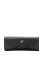 Rapport Black Smooth Leather Jewellery Roll With