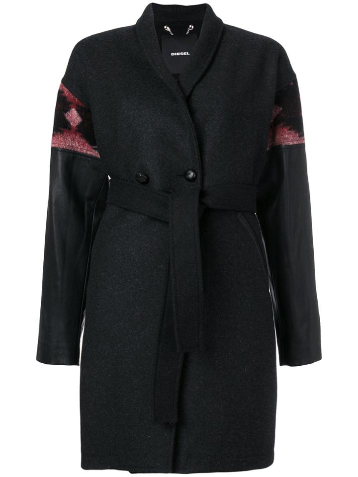 Diesel L-sophia Coat - Grey