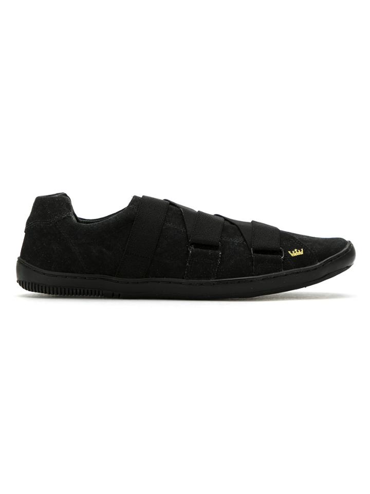 Osklen Panelled Leather Sneakers - Black