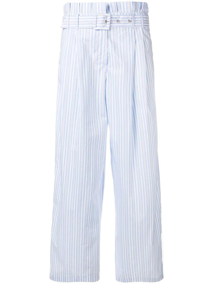 Vivetta Striped Paper Bag Trousers - Blue