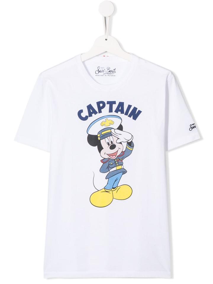 Mc2 Saint Barth Captain Mickey T-shirt - White