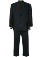 Yohji Yamamoto Vintage Mesh Pockets Suit - Blue