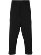 Rick Owens - Cropped Astaire Trousers - Men - Spandex/elastane/cupro/wool - 48, Black, Spandex/elastane/cupro/wool