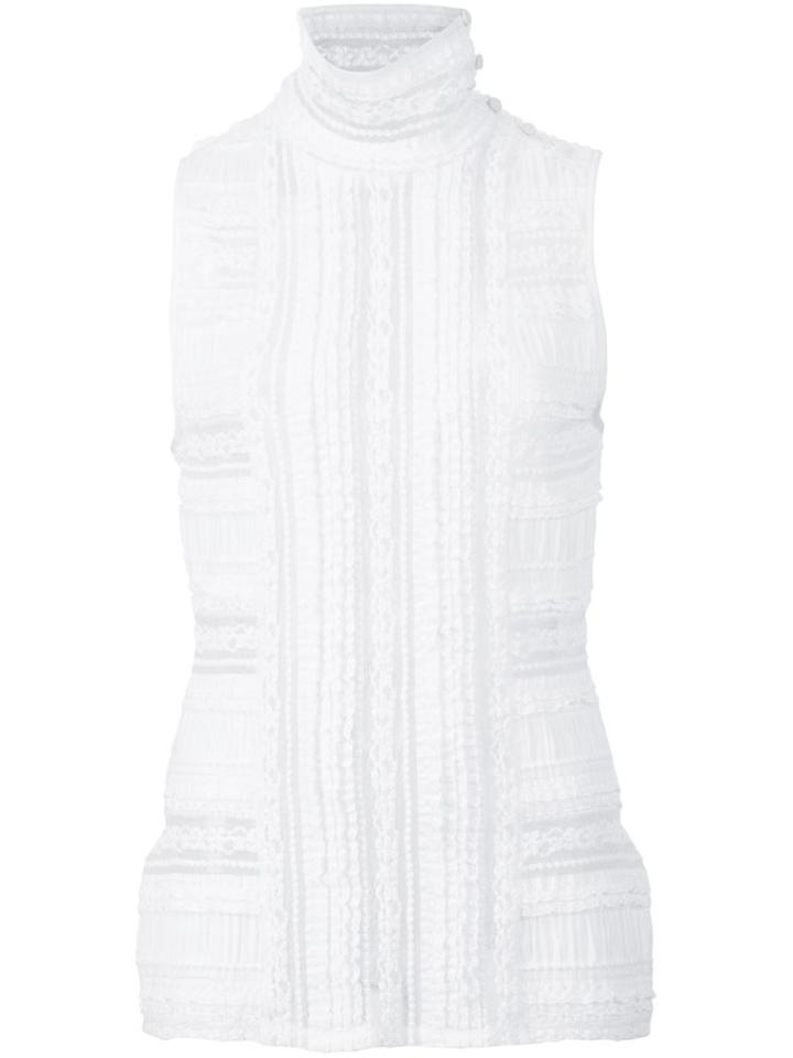 Cinq A Sept Stand Up Collar Top