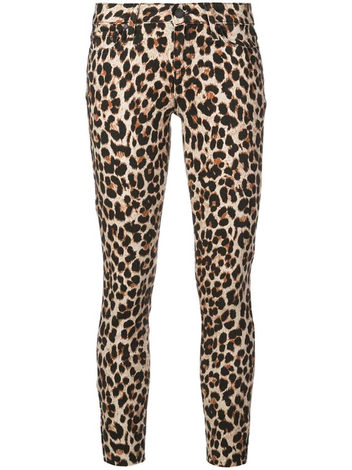 Paige Verdugo Leopard Skinny Jeans - Neutrals