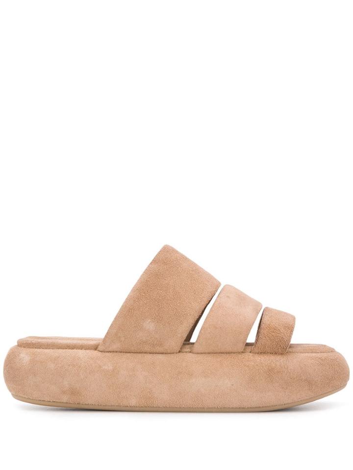 Marsèll Chunky Platform Slides - Neutrals