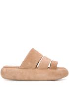 Marsèll Chunky Platform Slides - Neutrals