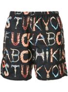 Supreme Graphic Print Shorts - Black