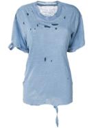 Iro Mitalba Distressed T-shirt - Blue