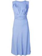 Ermanno Scervino Ruched Waist Dress - Pink & Purple