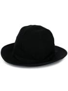Yohji Yamamoto Curved Brim Hat - Black