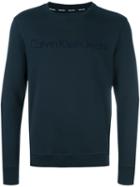Calvin Klein Jeans Logo Print Sweatshirt, Men's, Size: Small, Blue, Cotton/polyester