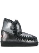 Mou Mou Fw101001c Eskimo 18 Mgblk Leather/fur/exotic Skins->leather -