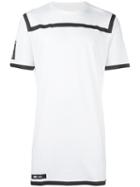 Puma Contrast Stripe T-shirt, Adult Unisex, Size: Large, White, Cotton