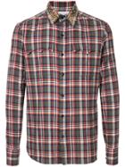 Kolor Plaid Fitted Shirt - Grey