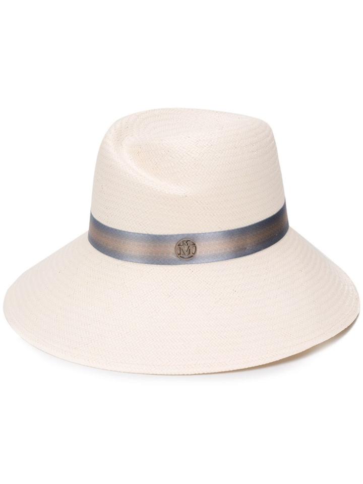 Maison Michel Rose Hat - Neutrals