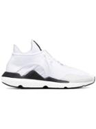Y-3 Saikou Suede Trimmed Sneakers - White