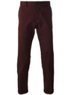 Ami Alexandre Mattiussi Seamless Chino Trousers, Men's, Size: Medium, Red, Cotton
