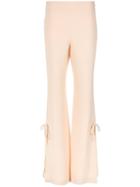 Nk Side Lace Up Flared Trousers - Neutrals