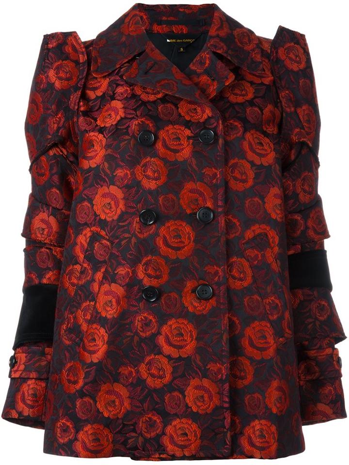Comme Des Garçons Roses Jacquard Jacket