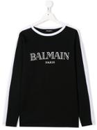 Balmain Kids Teen Logo Sweatshirt - Black