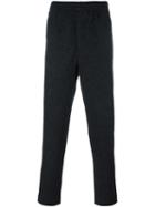 Ami Alexandre Mattiussi Straight Leg Track Pants, Men's, Size: 36, Grey, Polyester/wool/cotton