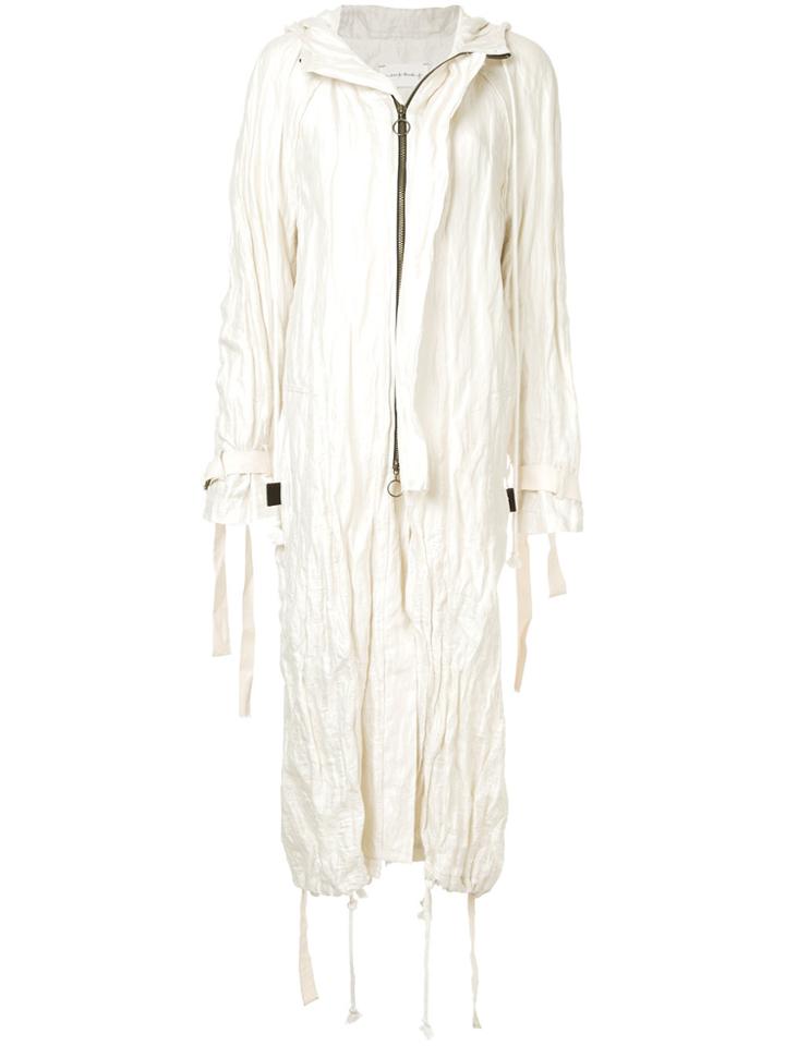 Song For The Mute Wander Beach Parka - White