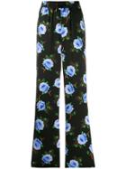 Essentiel Antwerp Floral Print High Waist Trousers - Black