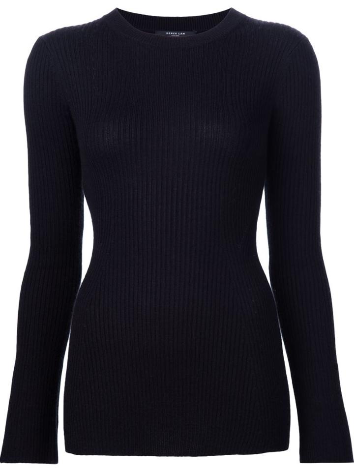 Derek Lam Knitted Blouse, Women's, Size: Xs, Black, Silk/cashmere