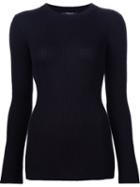 Derek Lam Knitted Blouse, Women's, Size: Xs, Black, Silk/cashmere