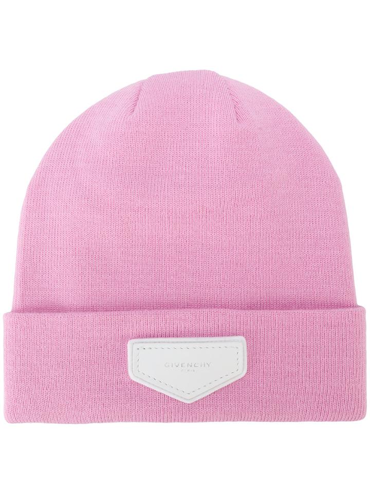 Givenchy Classic Beanie Hat - Pink & Purple