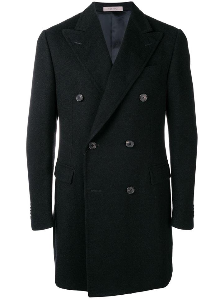 Corneliani Classic Buttoned Coat - Blue