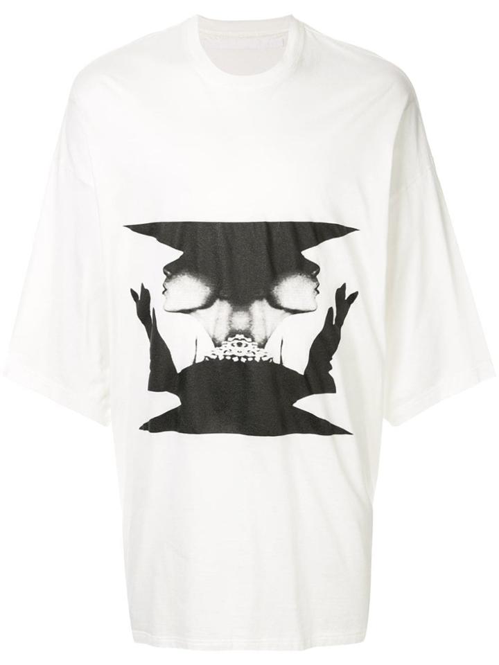 Nil0s Oversized Printed T-shirt - White