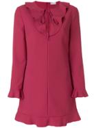 Red Valentino Frill Collar Dress - Pink & Purple