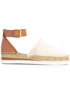 See By Chloé Ankle Strap Espadrilles - Nude & Neutrals
