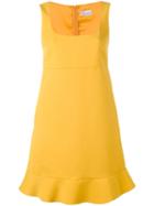 Red Valentino Fitted Dress, Women's, Size: 38, Yellow/orange, Cotton/viscose/acetate/polyester