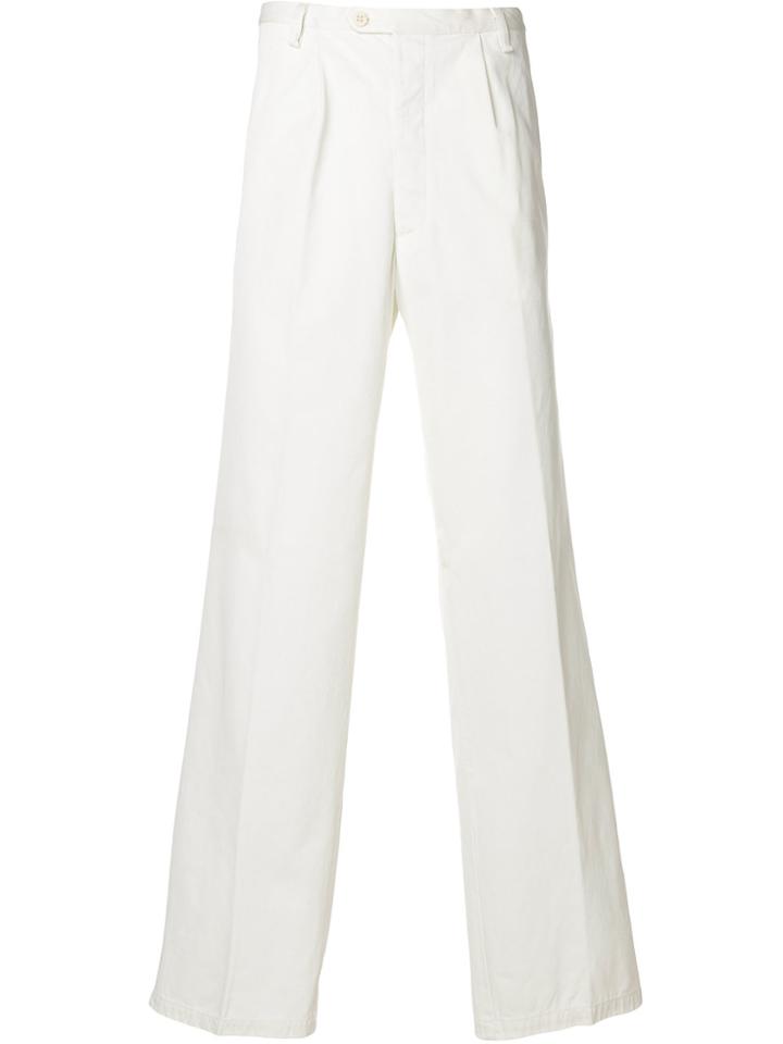 Romeo Gigli Vintage Loose Fit Trousers - White