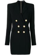 Balmain Double Breasted Suit Dress - Black