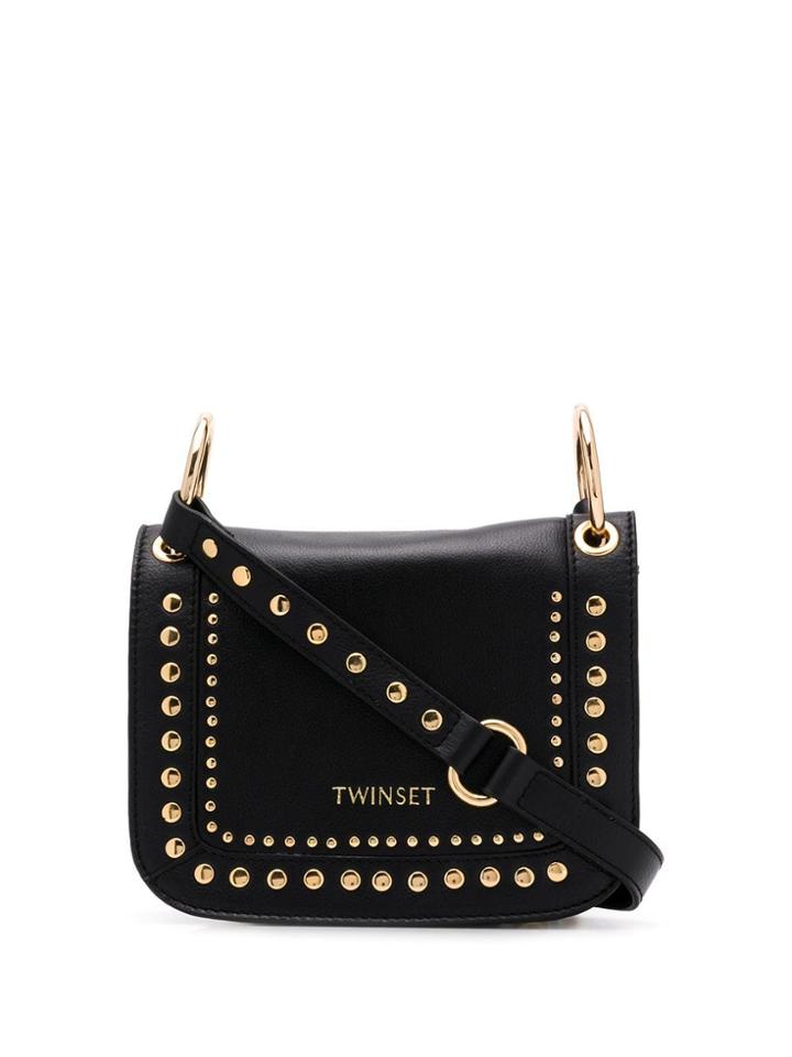 Twin-set Studded Shoulder Bag - Black
