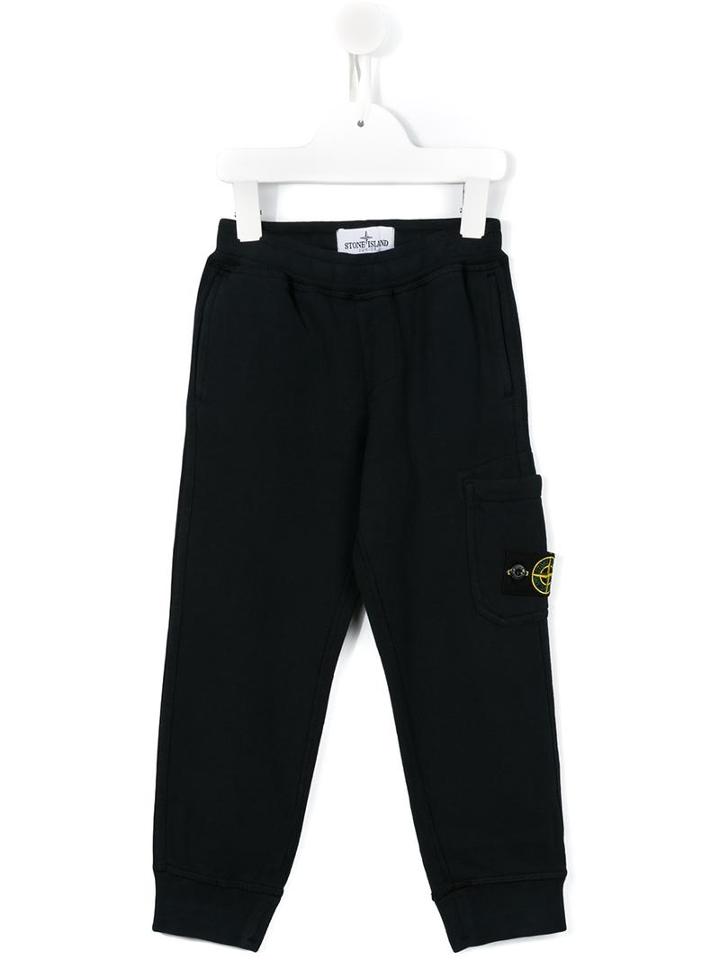 Stone Island Kids Classic Tracksuit Bottoms, Toddler Boy's, Size: 2 Yrs, Blue