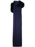 Chalayan Faux Fur Collar Dress